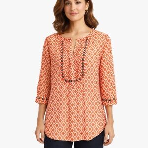 Stitch Fix 41 Hawthorn Studded Print Top